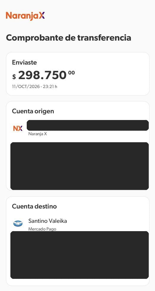 Pago por transferencia