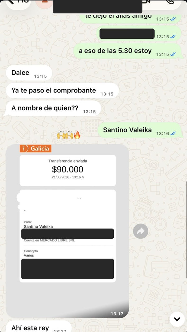 Pago por transferencia